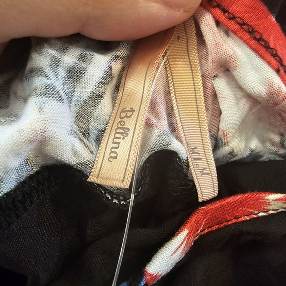 Multi-Coloured Bellina Women's Tropical Sleeveless Pajama Top - Picture 3 of 7